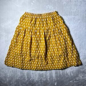 Stetson Western Skirt Women S Mustard Cotton Knit Southwest Cowgirl Chic Country